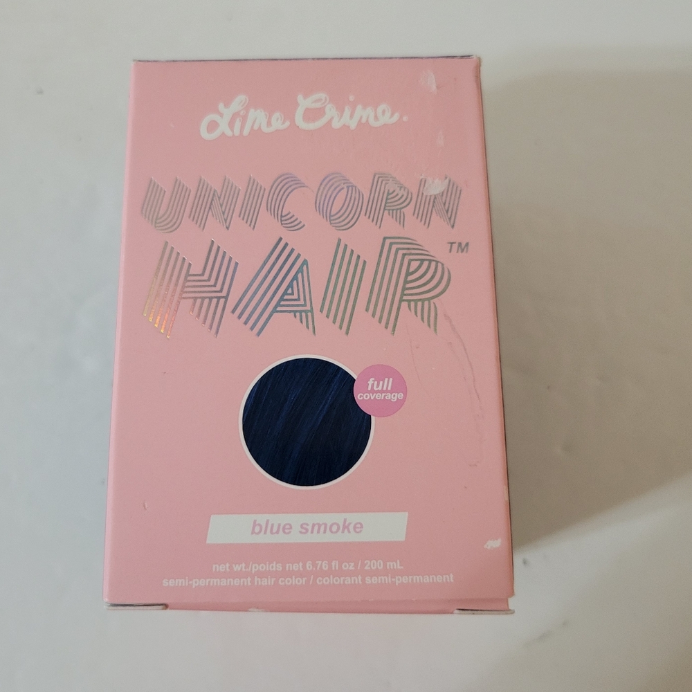 Lime Crime Unicorn Hair Dye Blue Smoke New